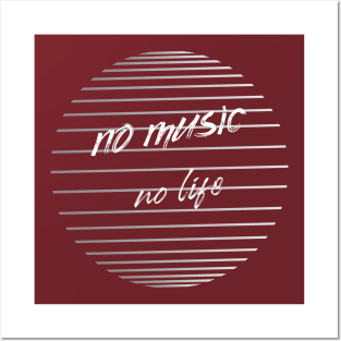 No music No life Posters and Art